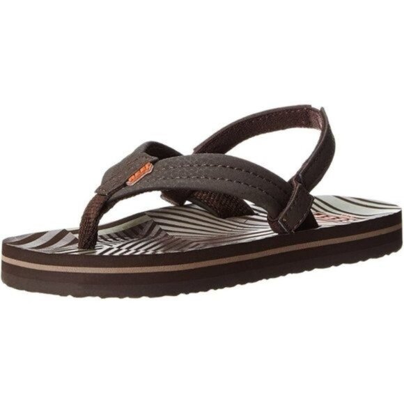 REEF Toddler Ahi Flip Flop Sandals in Brown - Size 9/10 - NWT - Picture 2 of 9